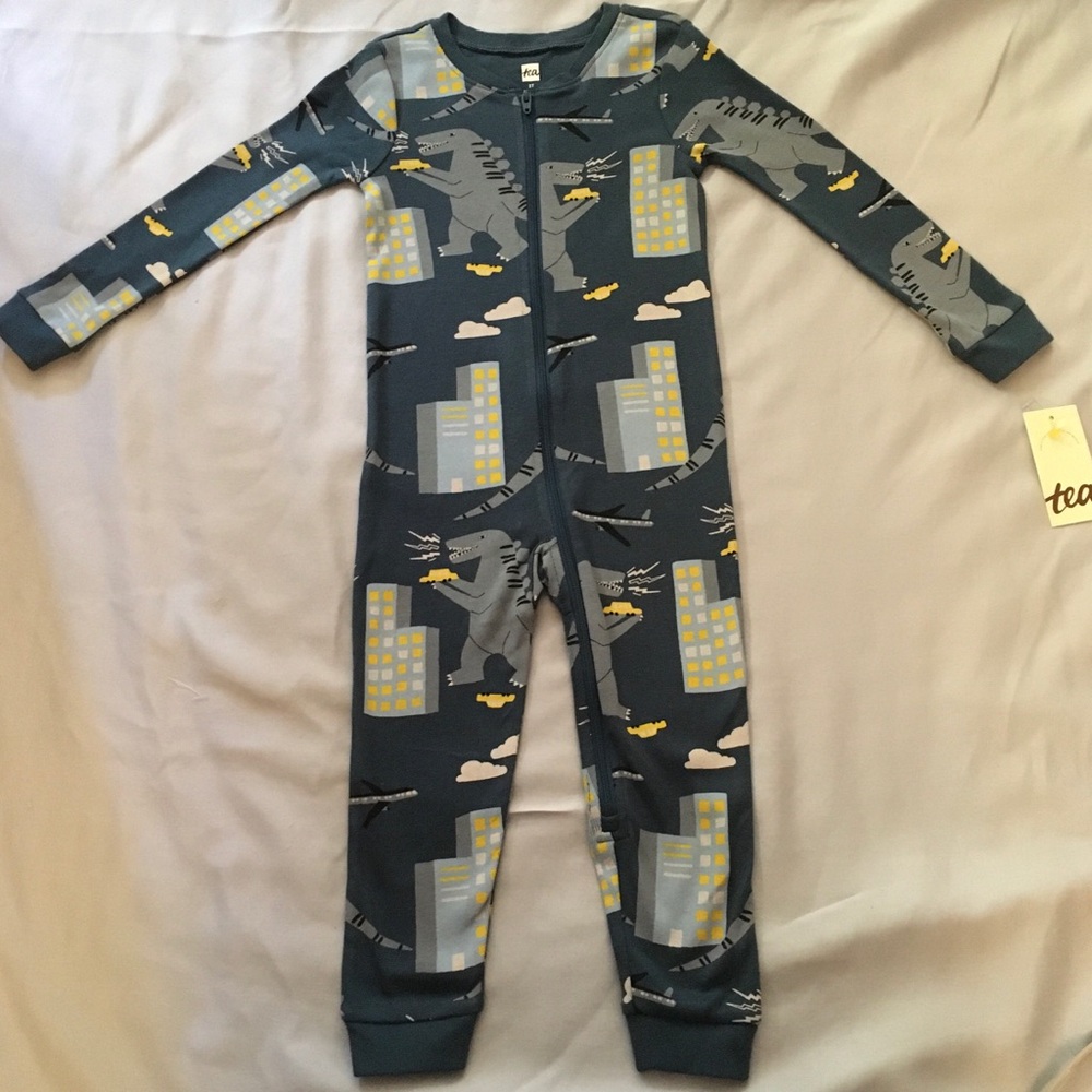 Tea Collection NWT Godzilla Pajamas
